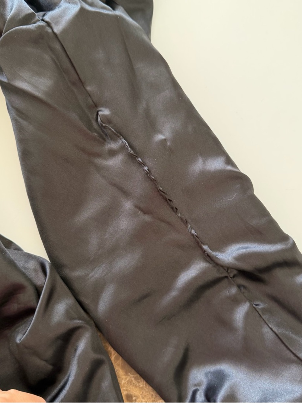 Vintage 2000s Anne Klein Leather Jacket Black Small Minimalist. - Picture 10 of 14